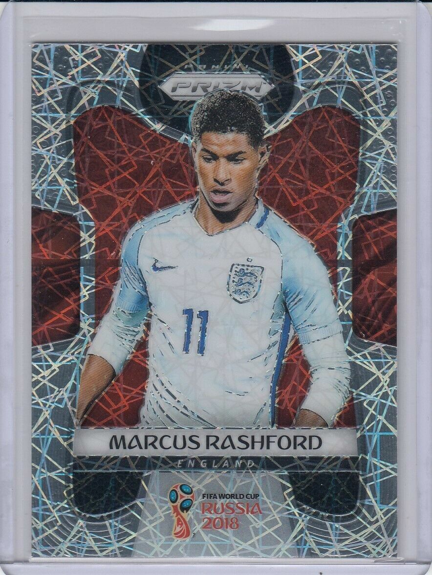 # 72 Marcus Rashford  Rookie Rc   2018 Panini Prizm World Cup Lazer England