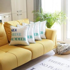 Set Of 4 18 Sea Shine Summer Throw Pillow Cover In Multicolor