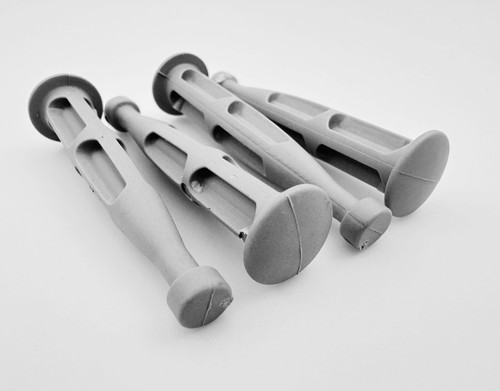 Ikea Plastic tap dowels drawer screws GRAY, Part # 145718 # 159553 (4-pack) NEW - Picture 2 of 2