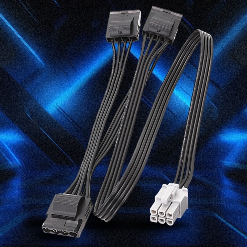 6Pin Modular Molex 4PIN D Type X4 X3 For LEADEX Graphics Card Power