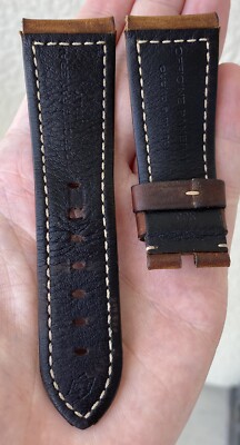 Officine Panerai 27mm x 22mm Assolutamente Brown Watch Strap