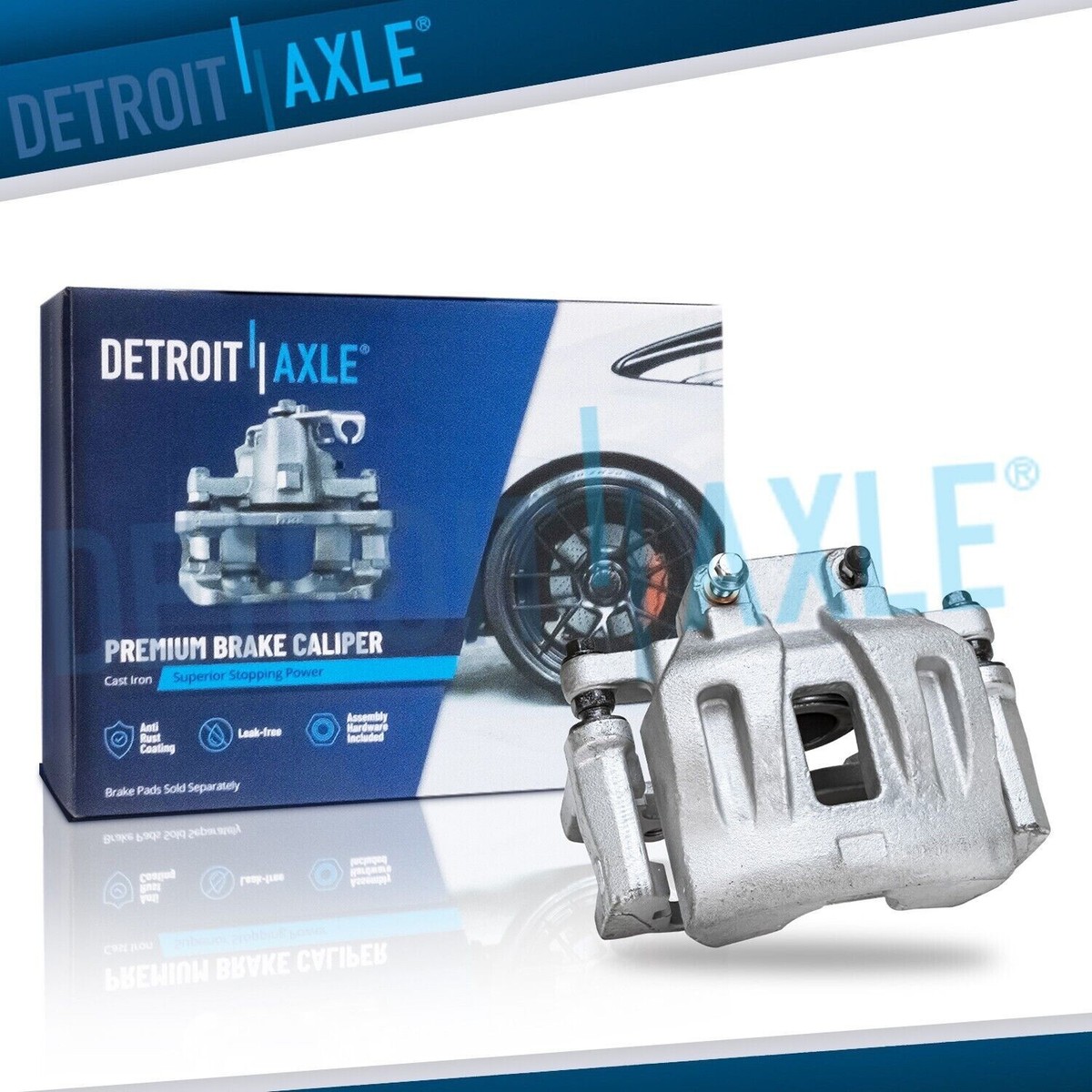 Detroit Axle Front Passenger Side Brake Caliper With Bracket – For Dodge Charger/Challenger, Chrysler 300