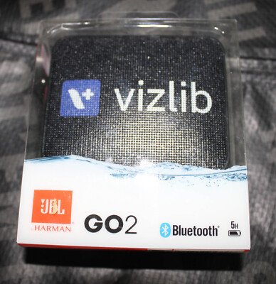 JBL Go 2 Bluetooth Waterproof Portable Speaker - Black (JBLGO2BLK)