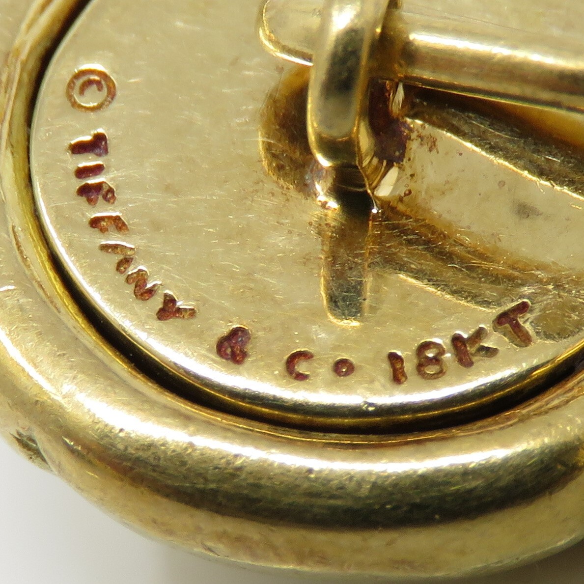 NYJEWEL Tiffany & Co. 18k Yellow Gold Cufflinks S… - image 4