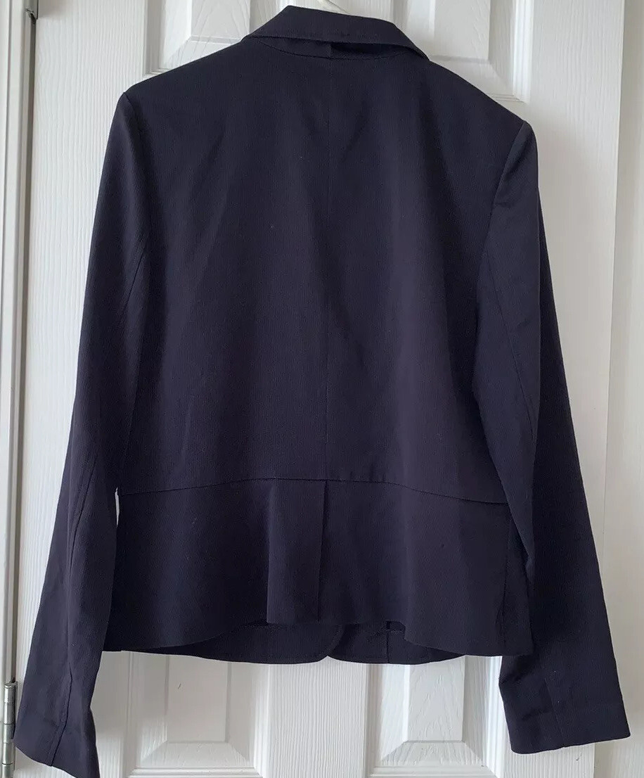 CATO Dark Blue long sleeve Jacket Blazer Sz 12 Career Sportswear