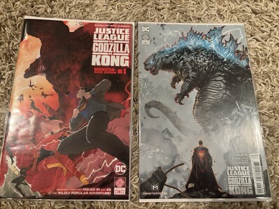 Justice League Vs. Godzilla Vs. Kong #1-3 - Variants (Godzilla Lot #17)