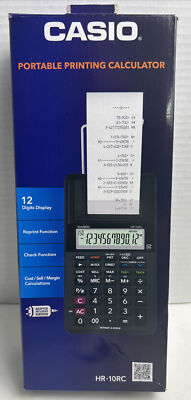 Casio HR-10RC Printing Calculator New In Box Way Power Multi