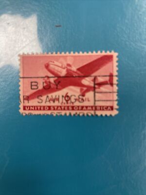 RARE 1940S RED 6 CENT U.S. AIR-MAIL STAMP | eBay display picture 1