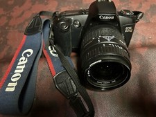 Canon EOS Rebel G 35mm Zoom Film Camera with 28-80mm Lens  Strap Parts Pwrs On