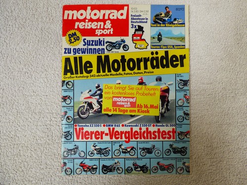 Motorrad Reisen & Sport März 342 Motorräder 1983 Toni Mang BMW R 65 80T Harley