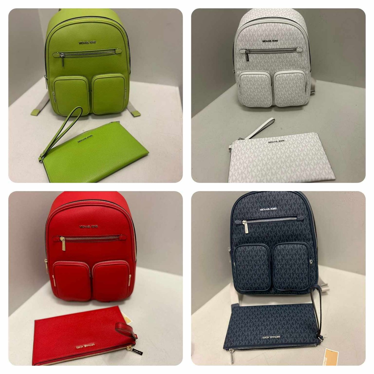 Michael Kors Leather Rucksack with Zip and Multiple Pockets Michael Kors Jaycee MD Zip Pocket Backpack MK | Mercari main image 2