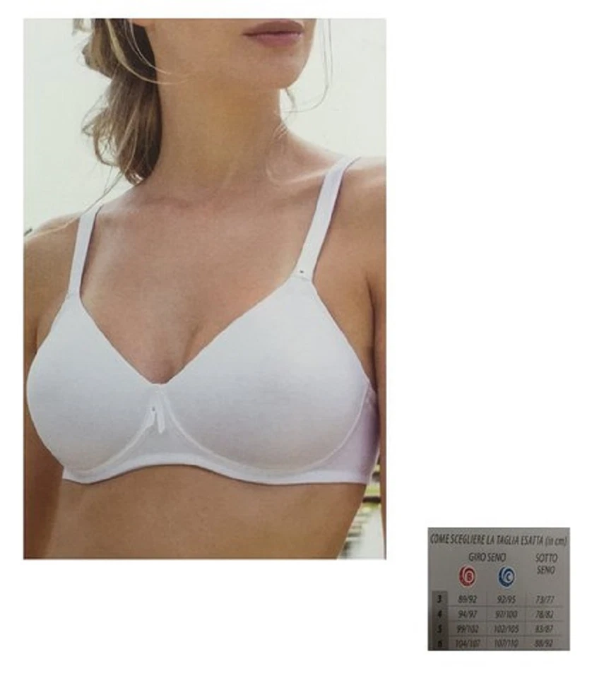 REGGISENO SENZA FERRETTO BELSENO LEPEL IN COTONE,SENZA CUCITURE COPPA C ART. 350