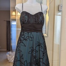 Speechless Vintage Green Black Lace Mini Dress for Prom Wedding Special occasion