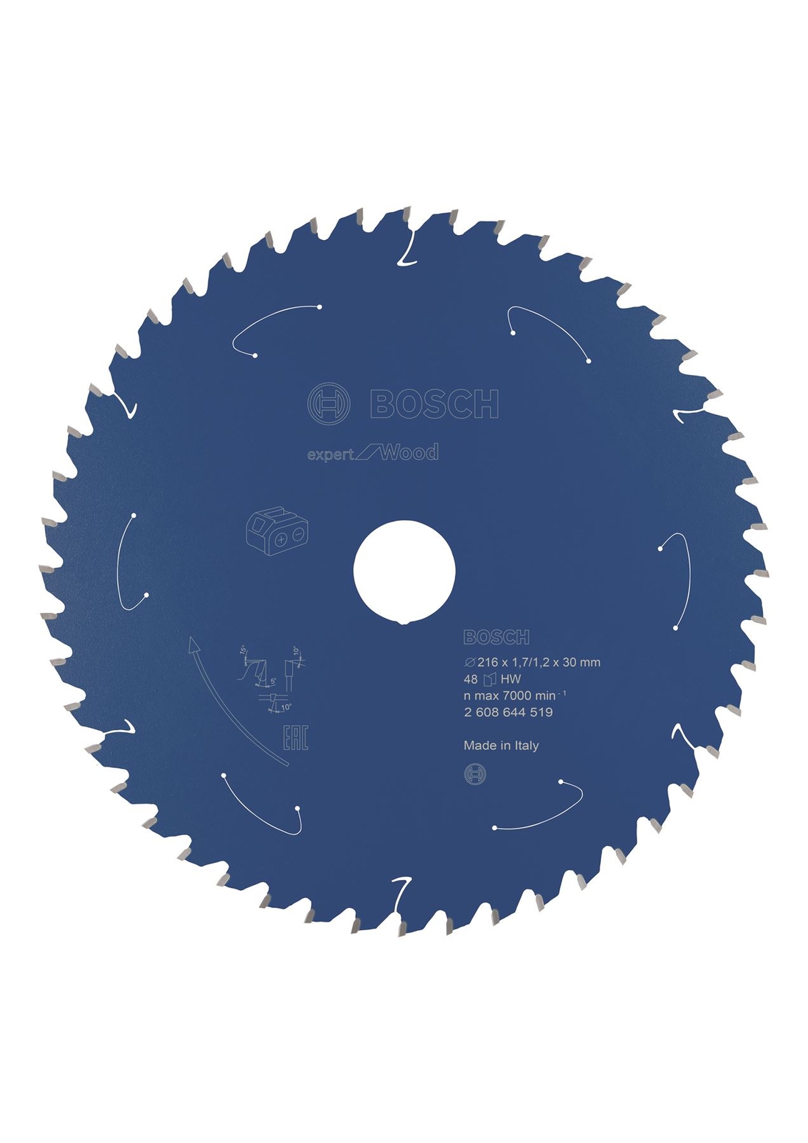 Bosch Expert Wood Circular Saw Blade 216x1.7/1.2x30 T48 2608644519