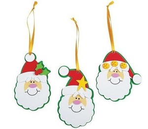 Download 3 Santa Claus Foam Ornaments Craft Kit Christmas Gift Ebay Yellowimages Mockups