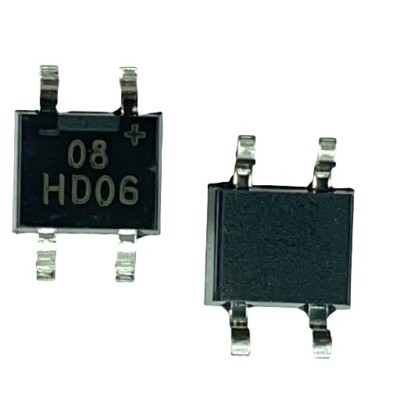 [50pcs] HD06-T Diode Rectifier Bridge 600V 0.8A SMD