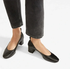 Everlane Women's The Italian Leather Black Heel Size 9