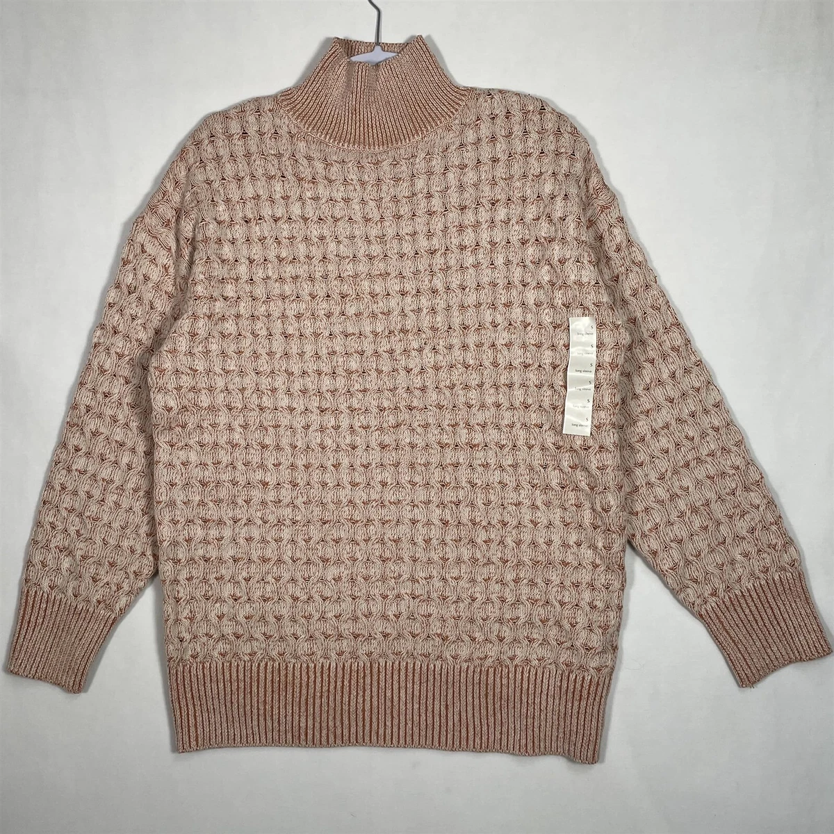Knox Rose Sweater Womens Small Cable Knit Long Sleeve Stretch