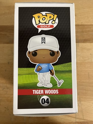 Funko POP Vinilo Golf TIGRE WODS Gorra y Pantalones Blancos con Camisa Azul Fanáticos #04 - Imagen 4 de 8