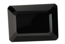 BLACK ONYX 5 x 3 MM EMERALD CUT FACETED 10 PIECE SET ALL NATURAL