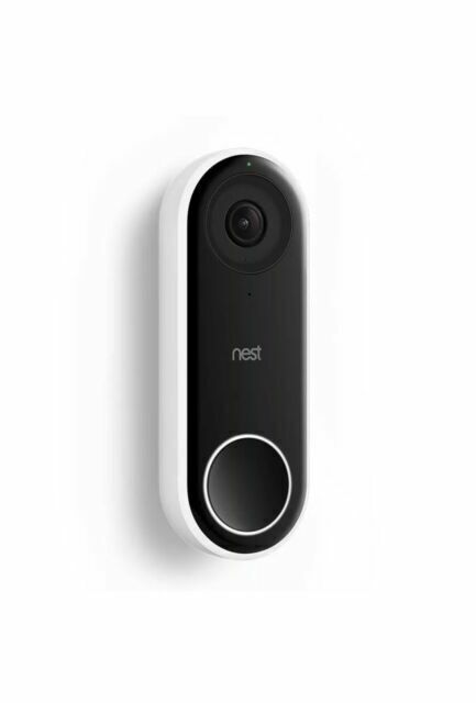 Nest Hello Video Doorbell HD Smart WiFi Security Camera w/ Night Vision (WIred)