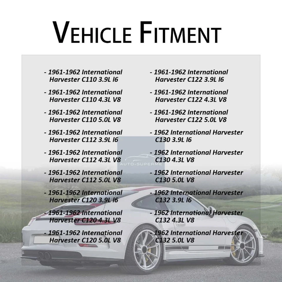 Línea de manguera de freno trasero 2 piezas para International Harvester D1200 1965 5,0 L Foto 4 de 4
