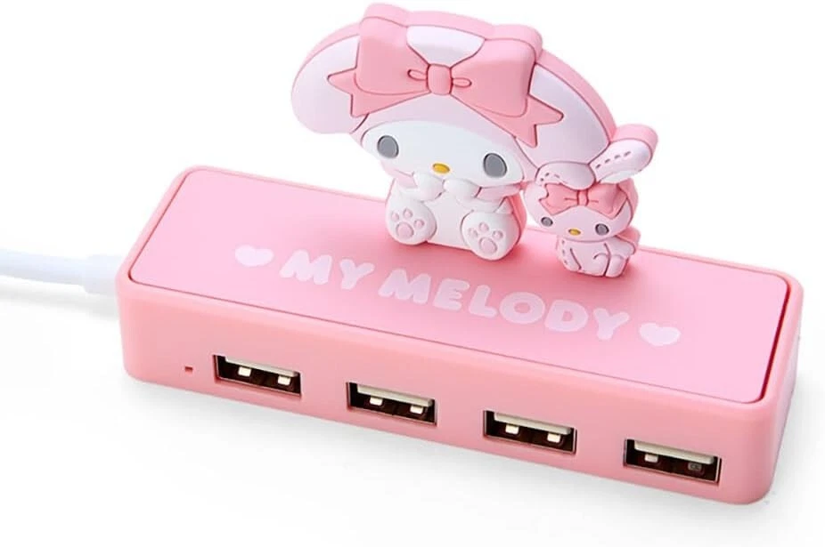 Sanrio Slim USB Hub My Melody Port 4, 6 x 9.5 x 3cm Character 326909 - Image 3 of 3