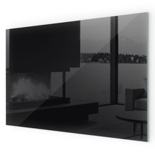 High-Quality Glass Hearth Plate Pad for Stoves Color Black Square Rectangular