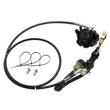 Go Kart Hydraulic Rear Disc Brake Caliper System Pads For 150cc 200cc 250cc