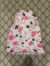 Ann Taylor Loft Women's Floral Sleeveless Blouse Size Medium