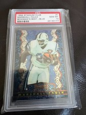 Marshall Faulk 1994 Stadium Club Rookie Bowman's Best - Blue #1 PSA 10 GEM MT