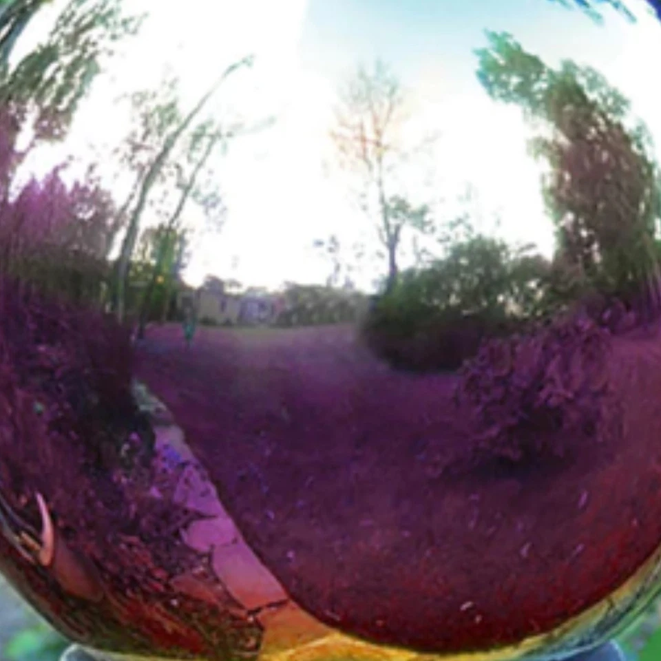 Globo de observación de vidrio Echo Valley para decoración de patio y jardín, arco iris 10" Foto 4 de 4