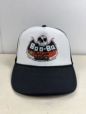 Boo-BQ Hat Cap Snap Back Black White Trucker Mesh Rockstar Laserland Promo Mens