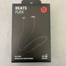 Beats Flex Wireless Earphones Bluetooth Earbuds Beats Black MYMC2LL/A Open Box