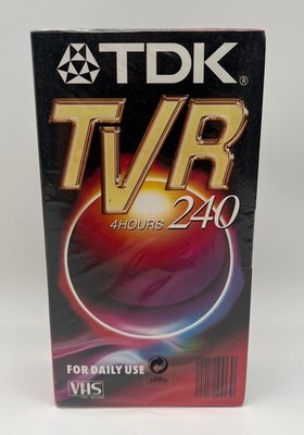 2x TDK TVR 240 VHS Kassette Neu OVP 4h Videokassette sealed Retro PAL