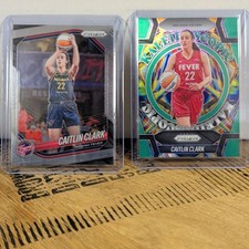 Panini 2025 Prizm WNBA Caitlin Clark Fever Lot (2) Kaleidoscopic #4 + #22
