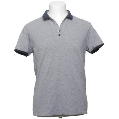 Etro, Poloshirt, Größe: L, Grau/Blau, Baumwolle, Einfarbig, Herren #fEO
