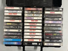 Lot 36 Rock Metal Cassette Tapes Ratt Dokken Judas Priest Poison Cinderella
