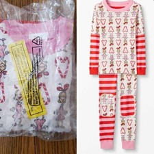 New Hanna Andersson Dr. Suess Grinch Cindy Lou Pjs / pajamas. Size 110 / 5