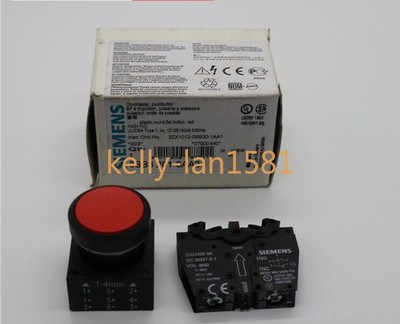 1pc New Red button 3SB3201-0AA21 1NO 1NC *tn