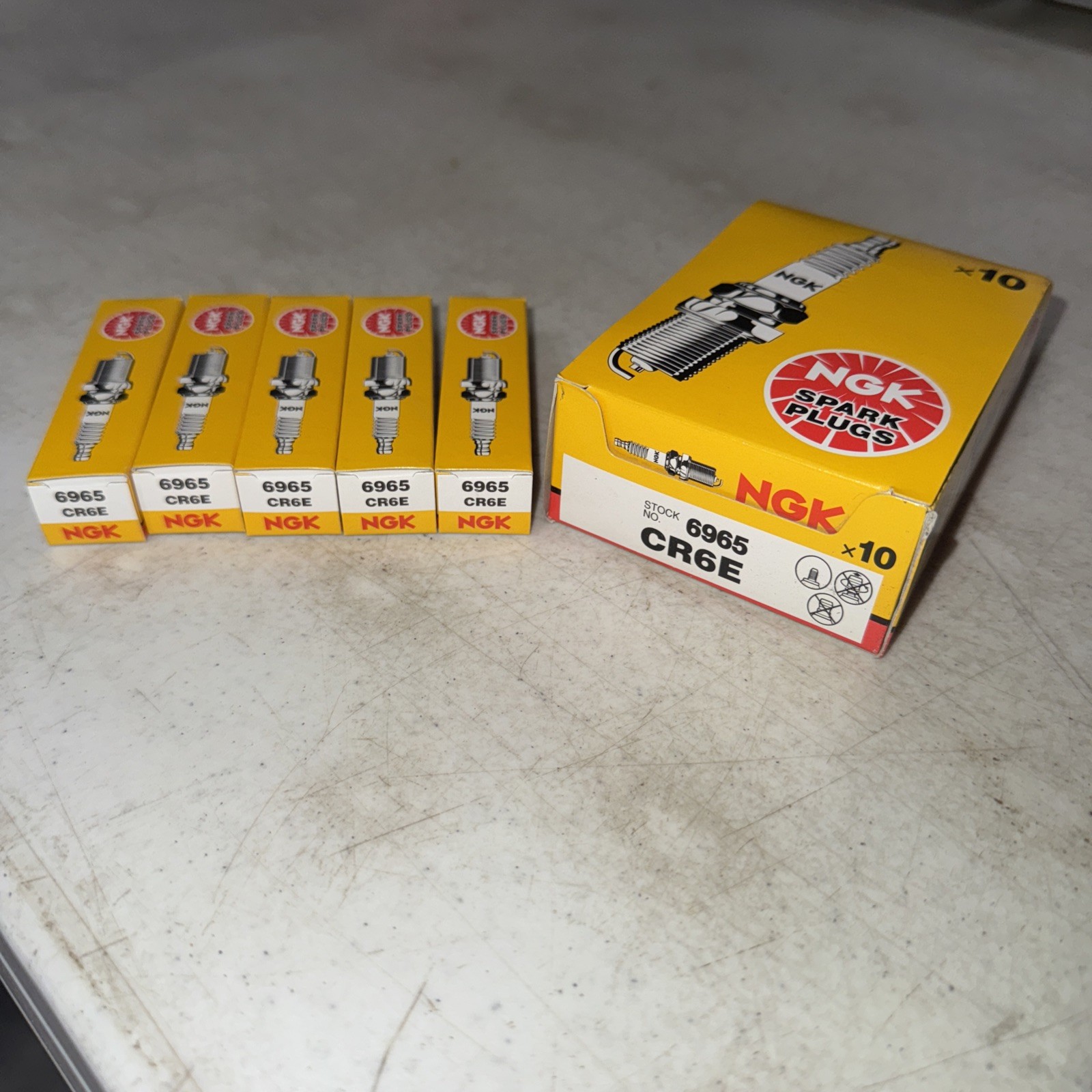 NGK CR6E Standard Spark Plug Pack of 15