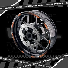 Orange 17'' Rim Wheel Sticker Decal Strip Tape D01B For Triumph Sprint 900