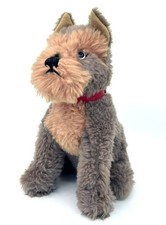 Steiff Cosy Schauz Schnauzer Dog 1960s Dralon Plush 25cm 10in Collar no ID Vtg