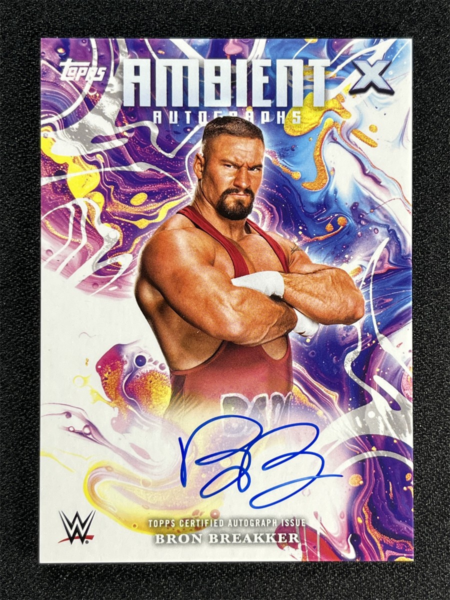 2025 Topps Exalted WWE Bron Breakker Ambient Autograph Auto RAW #AMA-BBK