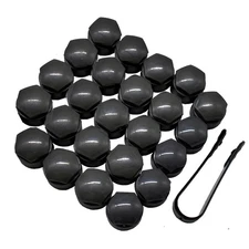 XUKEY Wheel Center Caps for Audi: 20pcs 25mm Wheel Hub Lug Nut Bolt Caps Designe