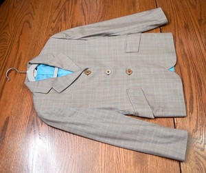 Grand prix hunt coat show jacket plaid lightweight foxhunting girls 10 short kid