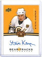 2023-24 Upper Deck Boston Bruins Centennial Bear Tracks - Steve Kasper AUTO