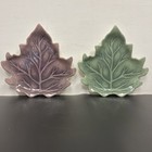 Plastic Leaf Shaped Plates Set Of 2
