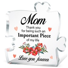 To My Mom from Daughter Son Gifts,Mom Gift Acrylic Puzzle Sign,Mom Thank You