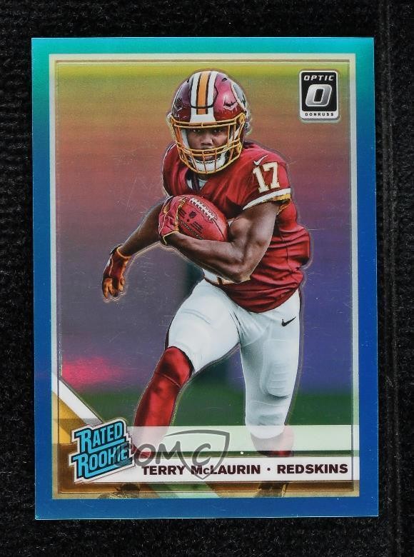2019 Panini Donruss Optic Rated Rookie Aqua Prizm /299 Terry McLaurin #179 00jz